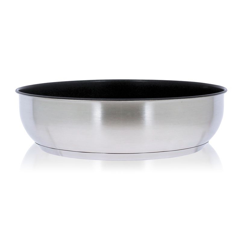 Poêle sans poignée amovible en inox 20 cm