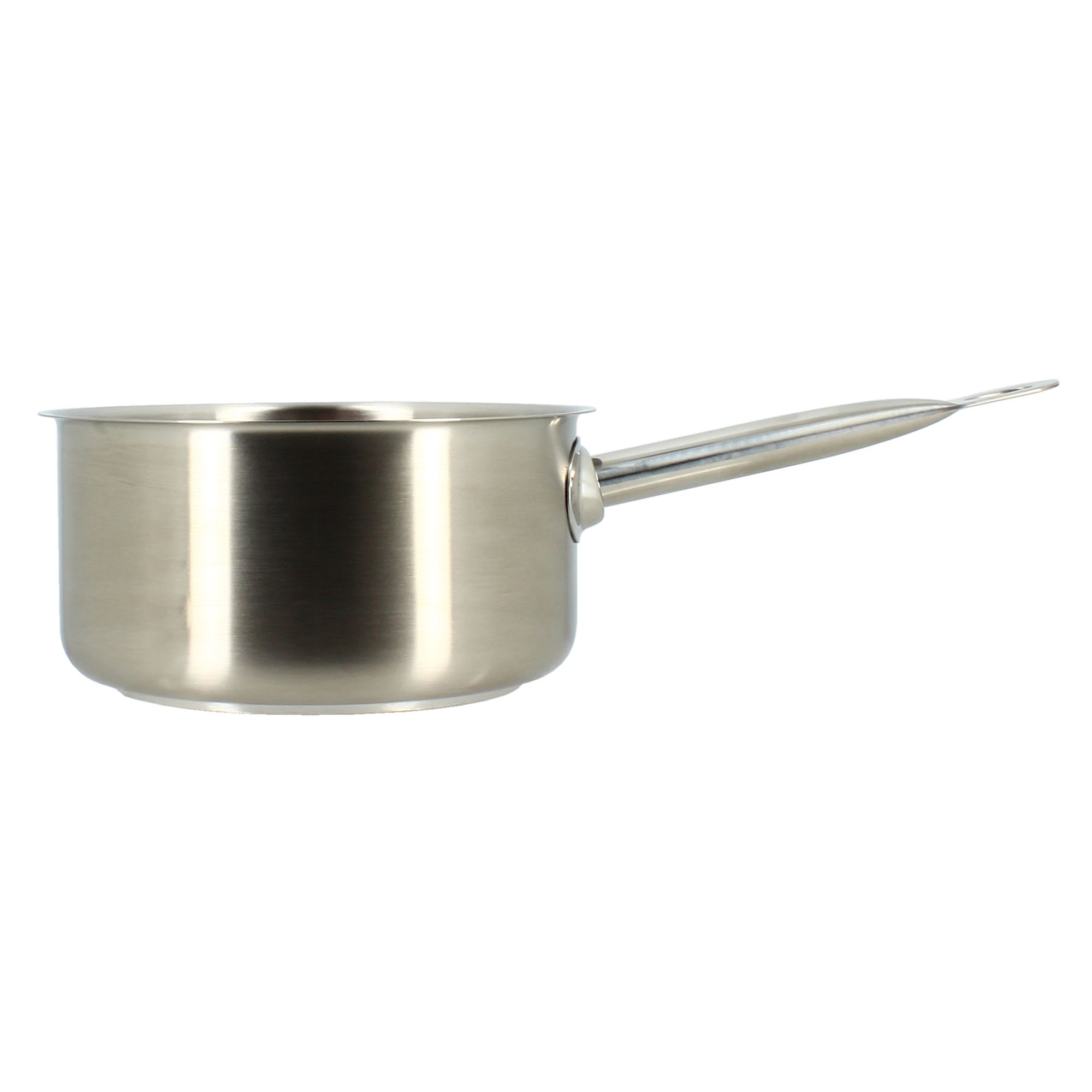 Casserole en acier inoxydable 18 cm (photo) Casserole en acier inoxydable 18 cm