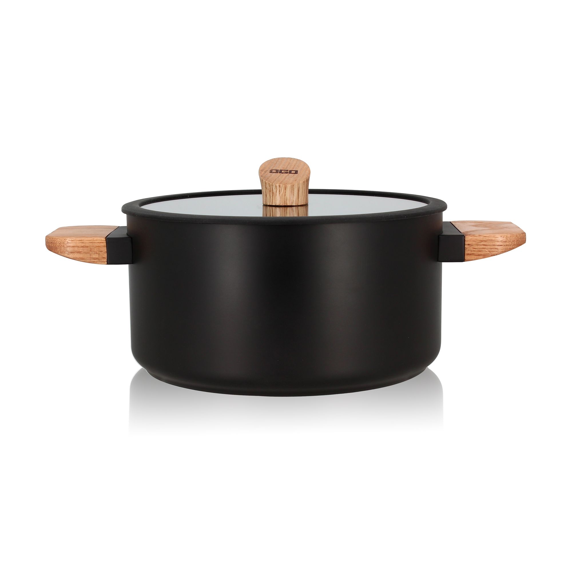 Faitout induction en aluminium et bois 24 cm (photo) Faitout induction en aluminium et bois 24 cm