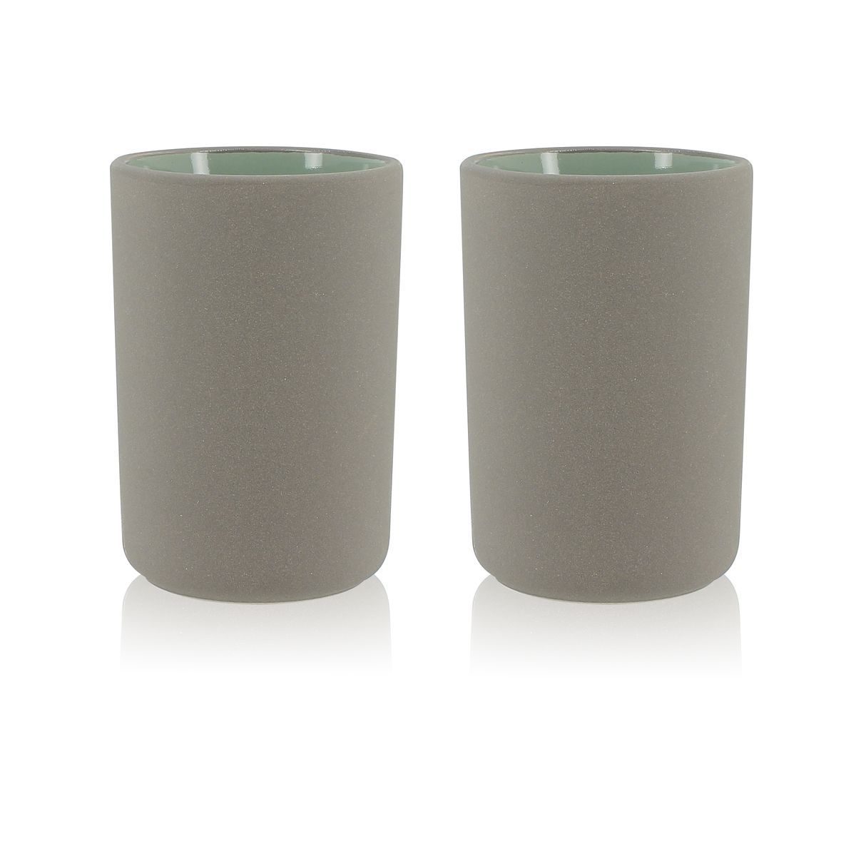 Set de 2 mugs en grès 20 cl