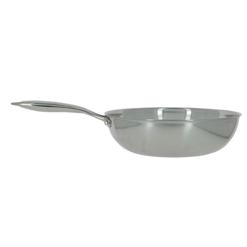 Poêle fond nid d'abeille en acier inoxydable 28 cm Poêle fond nid d'abeille en acier inoxydable 28 cm