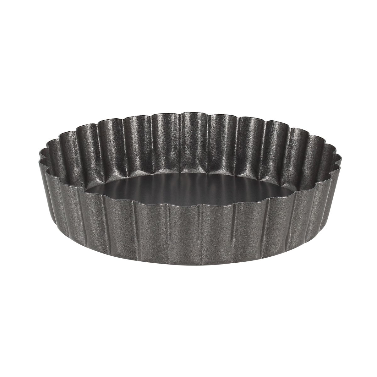 Set de 4 mini moules à tarte en acier carbone 13 cm