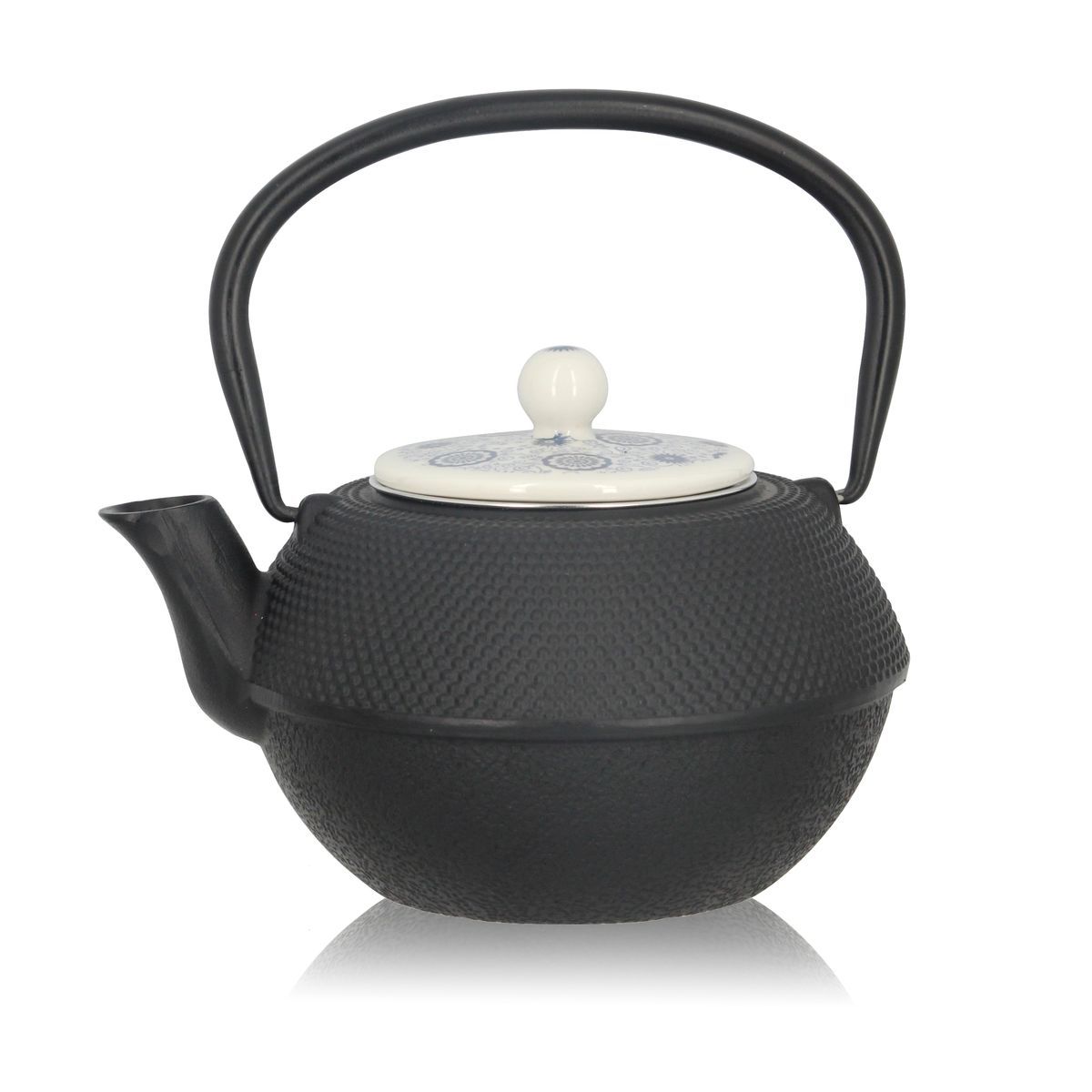 Théière avec couvercle en fonte et céramique 1,2L (photo) Théière avec couvercle en fonte et céramique 1,2L