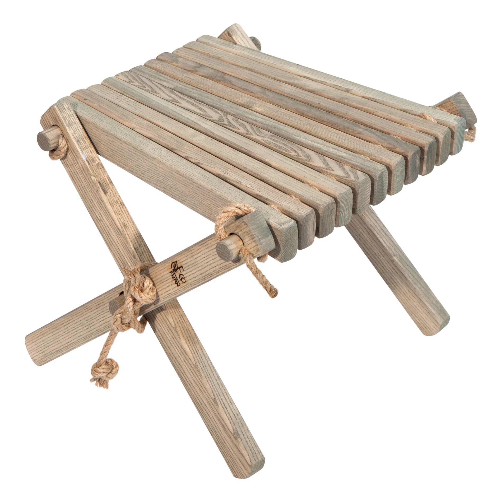 Tablette d'appoint en frêne massif huilée gris Tablette d'appoint en frêne massif huilée gris