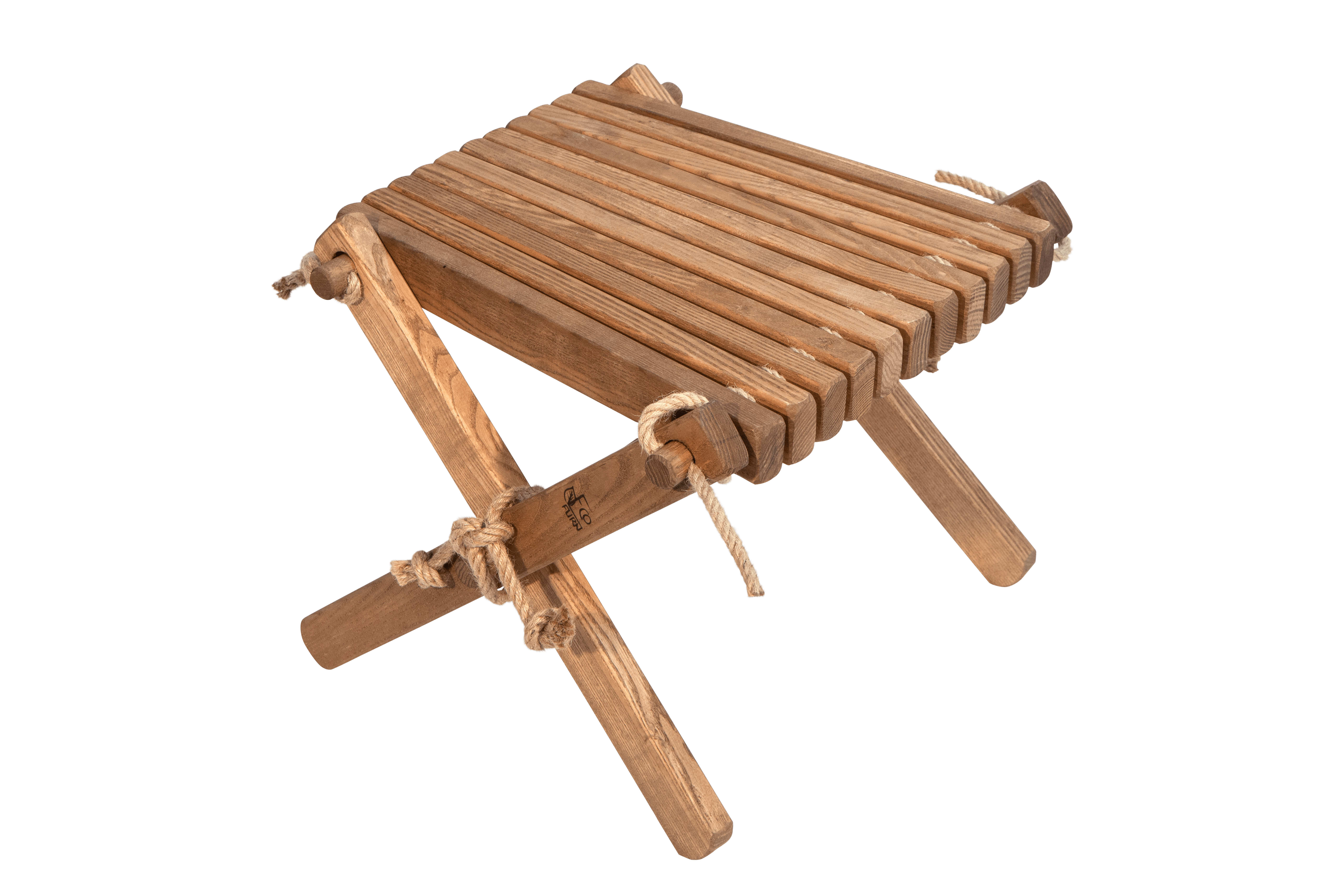 Tablette d'appoint en frêne massif huilée brun Tablette d'appoint en frêne massif huilée brun