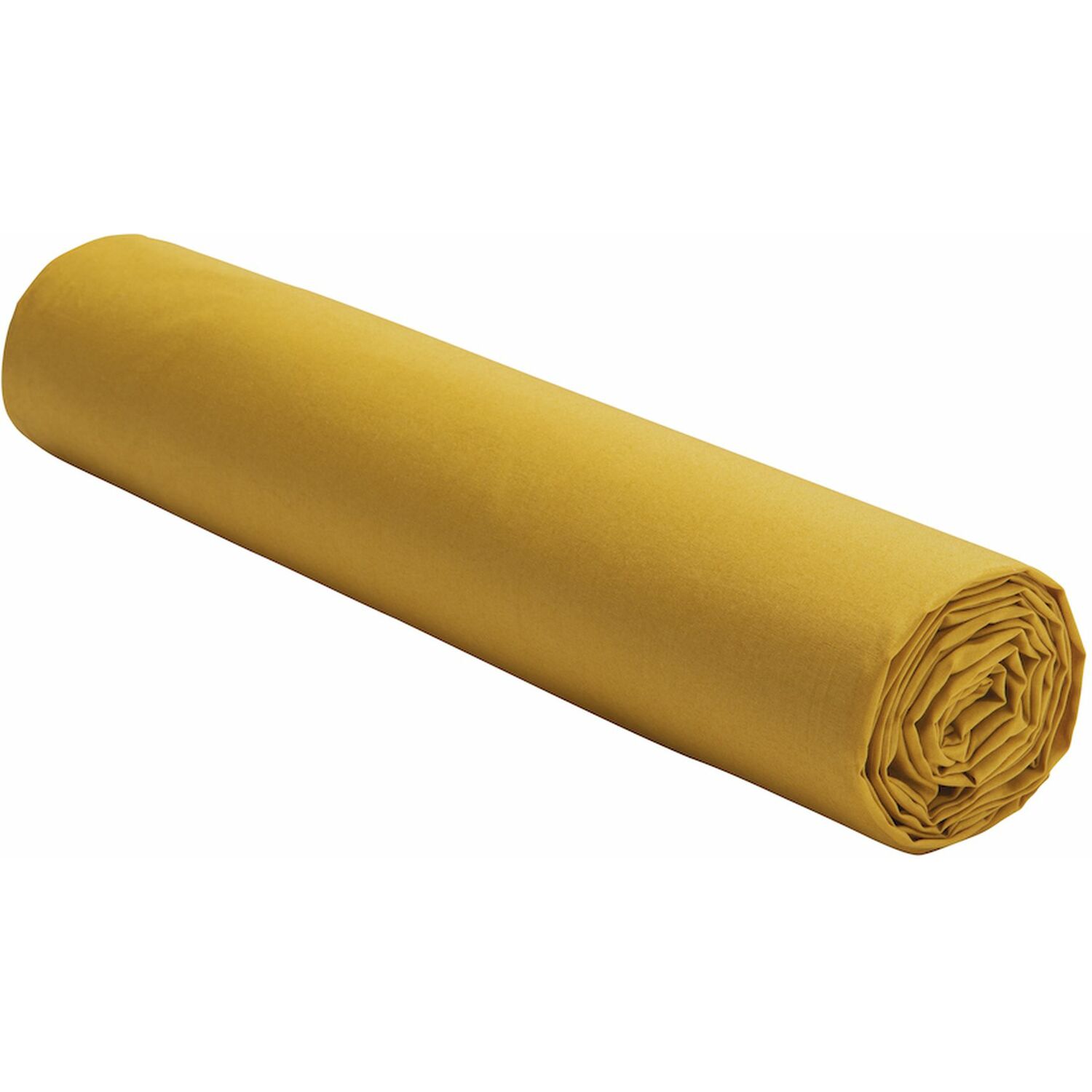 Drap Housse coton jaune 200x200 cm (photo) Drap Housse coton jaune 200x200 cm