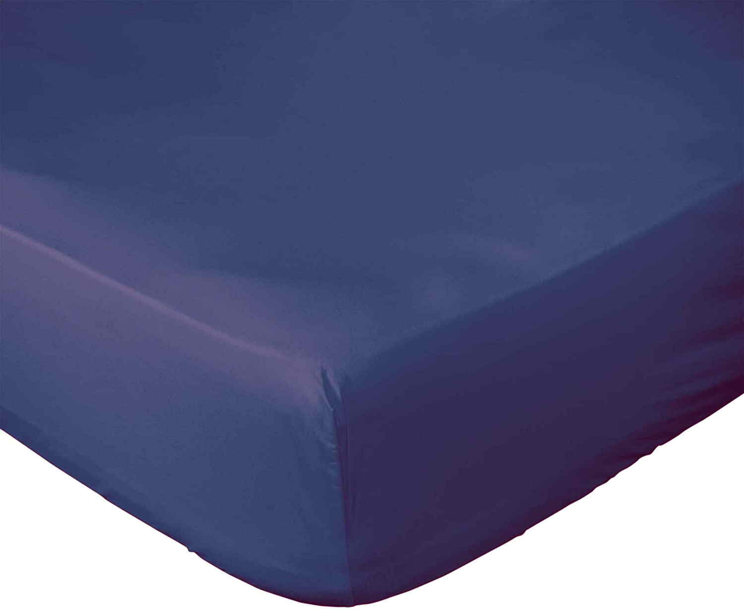 Drap Housse coton bleu 200x200 cm (photo) Drap Housse coton bleu 200x200 cm