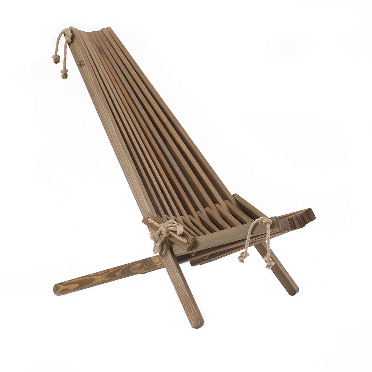 Chilienne pliante en pin massif huilée brune Chilienne pliante en pin massif huilée brune