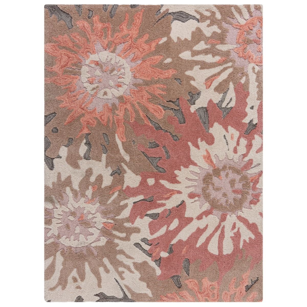 Tapis de salon moderne en Polyester Rose rouge 160x230 cm