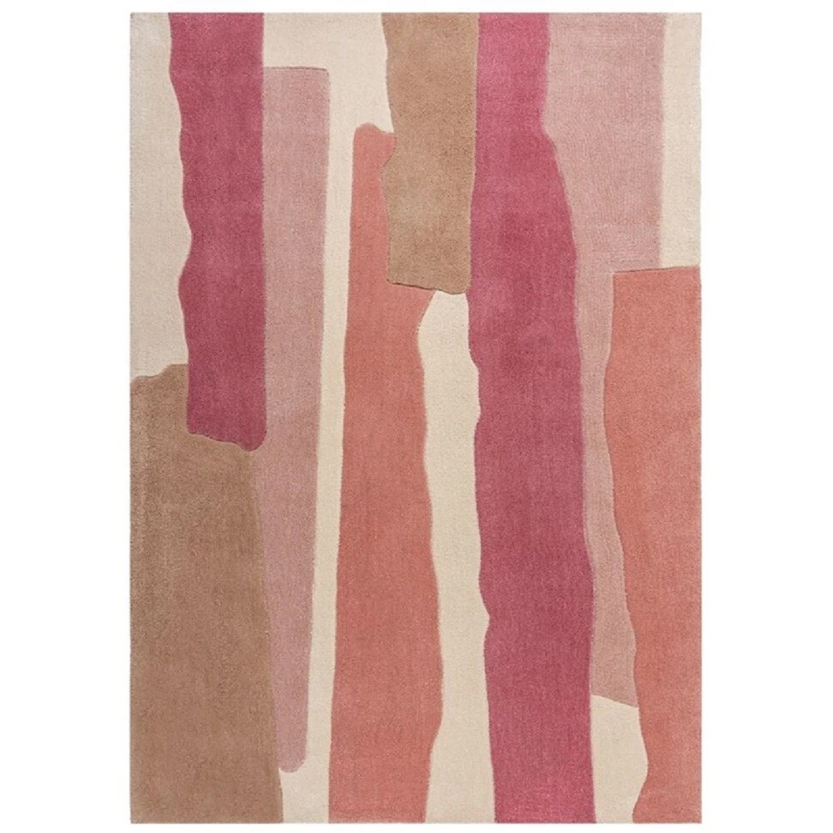 Tapis de salon moderne en Polyester Rose 120x170 cm