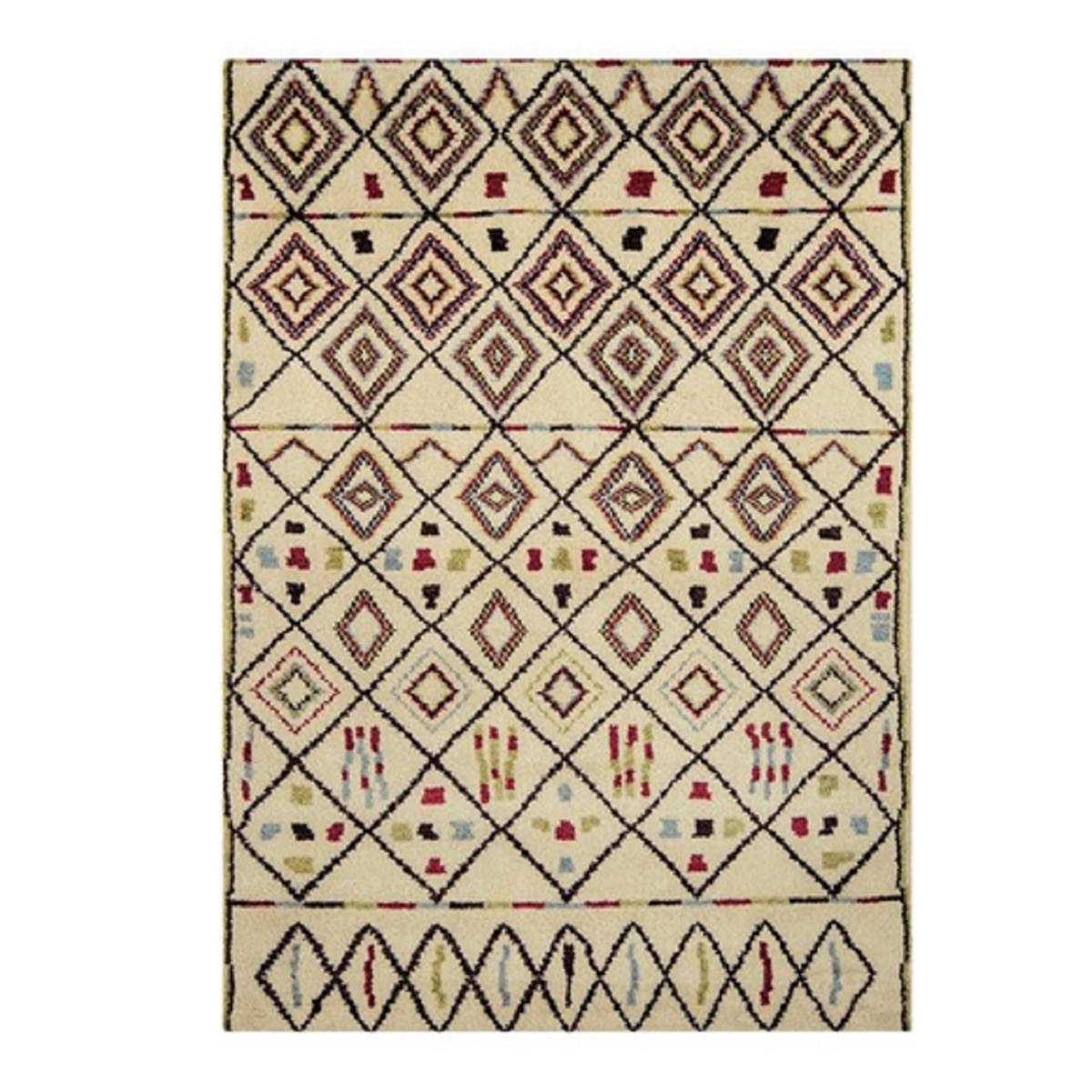 Tapis style berbère en Laine Multicolore 120x170 cm Tapis style berbère en Laine Multicolore 120x170 cm