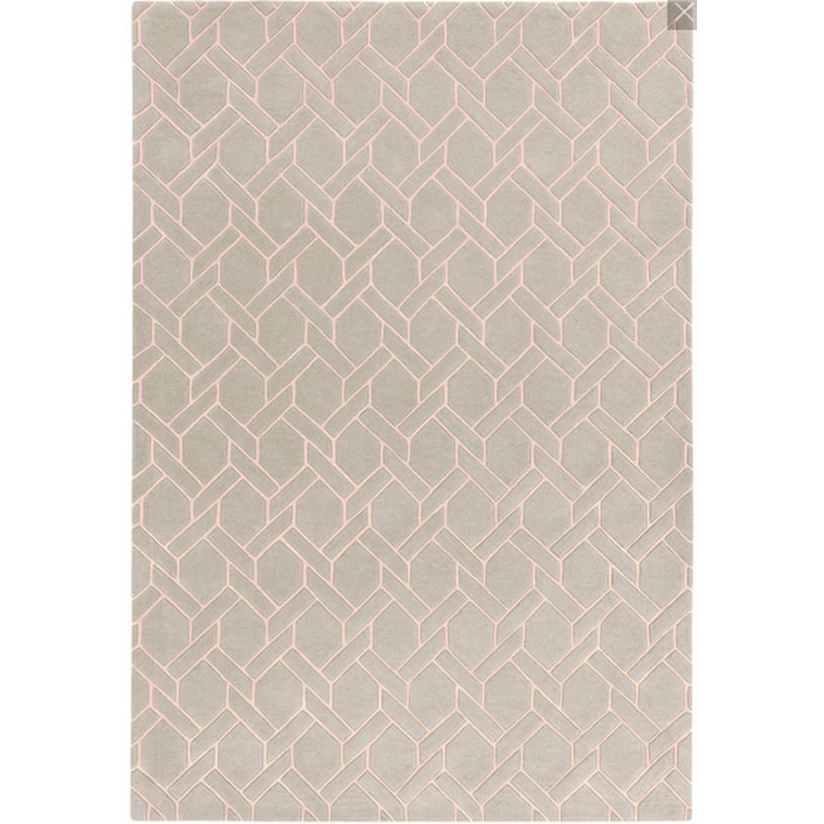 Tapis de salon moderne en Laine Rose 160x230 cm Tapis de salon moderne en Laine Rose 160x230 cm