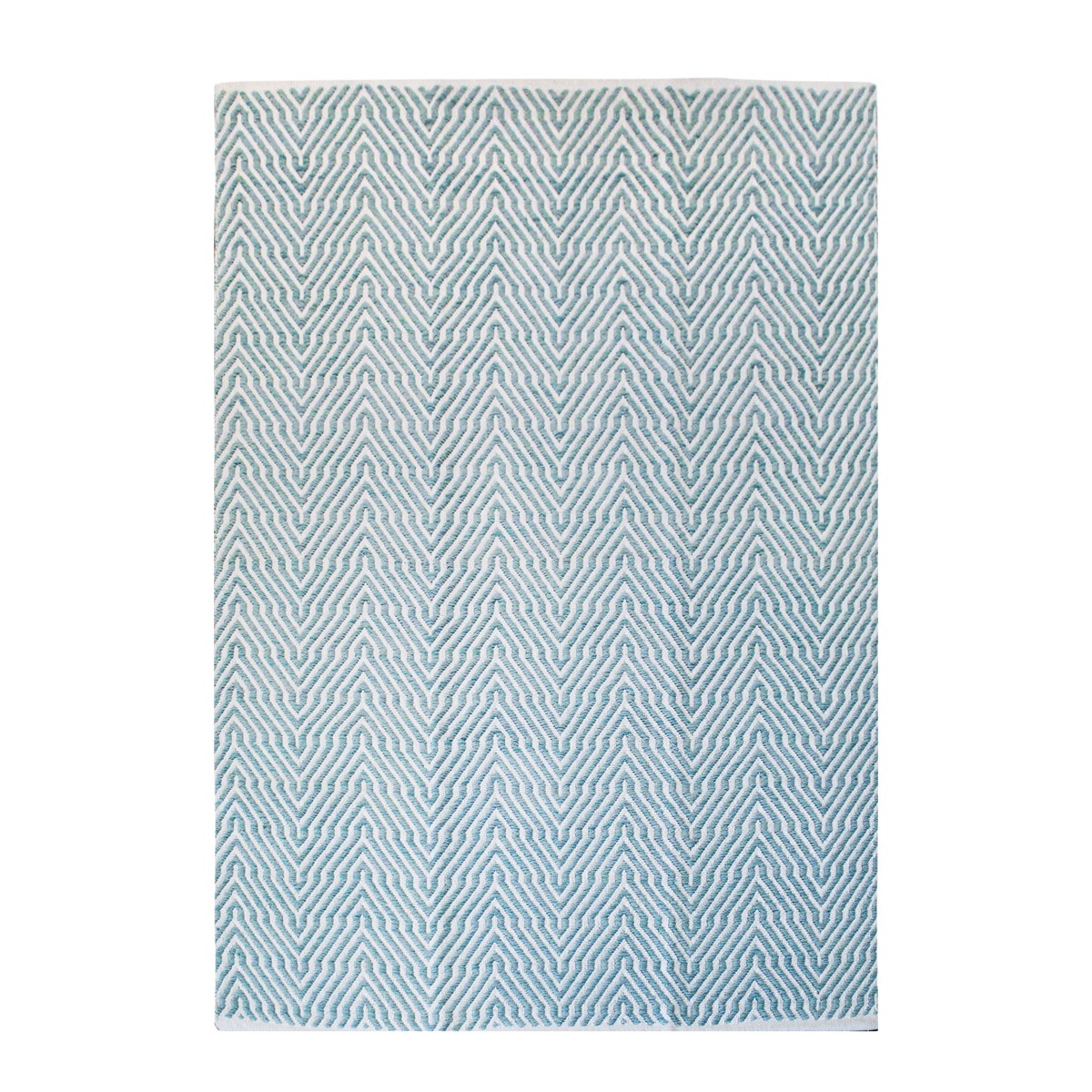 Tapis design en Coton Bleu turquoise 120x170 cm Tapis design en Coton Bleu turquoise 120x170 cm