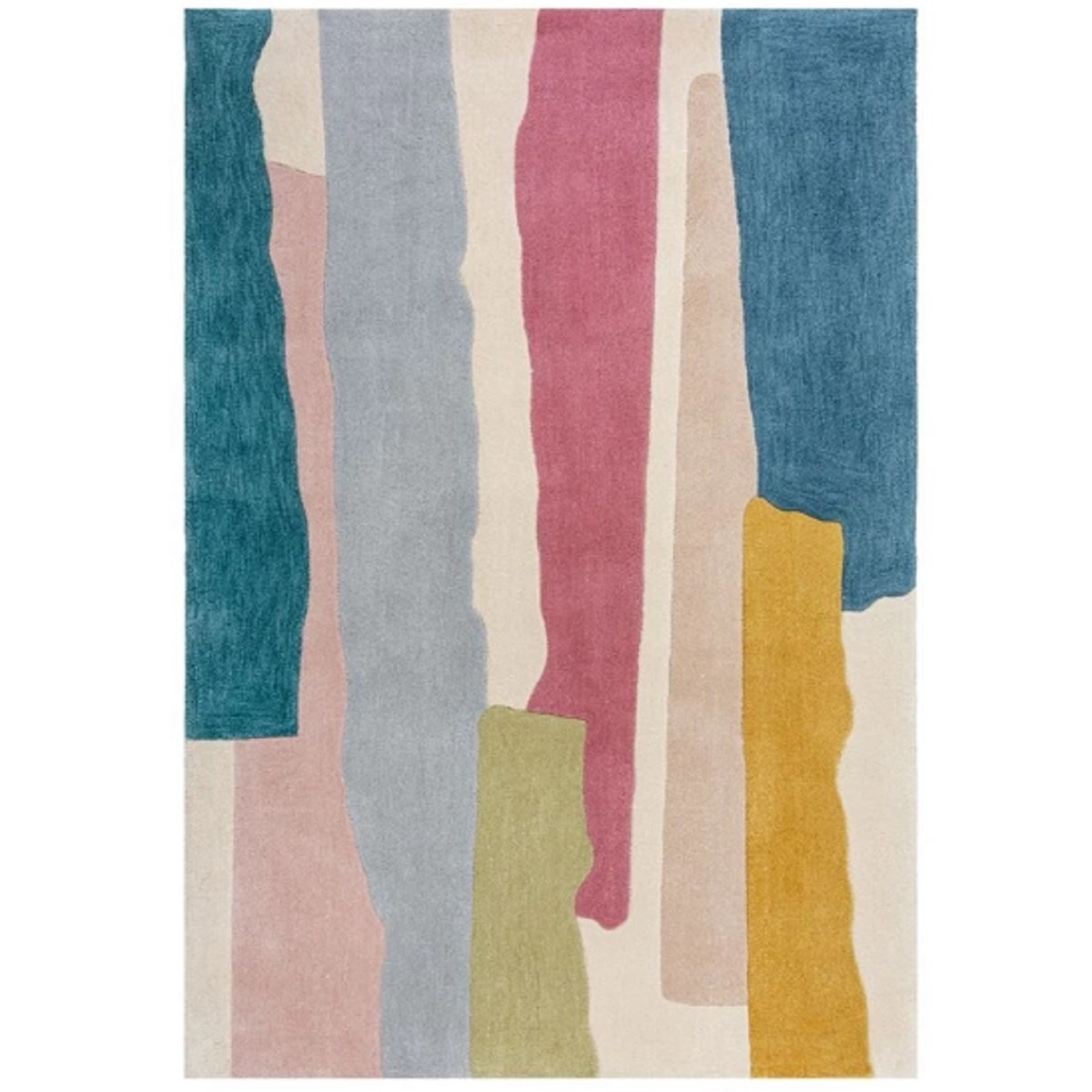 Tapis de salon moderne en Polyester Multicolore 120x170 cm