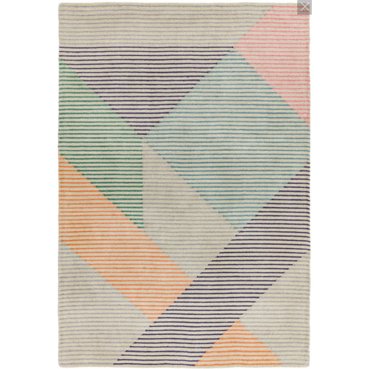 Tapis de salon moderne en Laine Multicolore 120x170 cm Tapis de salon moderne en Laine Multicolore 120x170 cm
