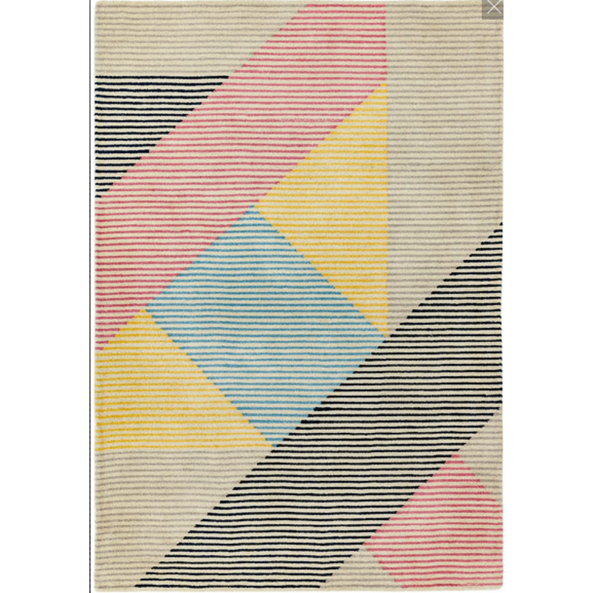Tapis de salon moderne en Laine Rose 160x230 cm Tapis de salon moderne en Laine Rose 160x230 cm