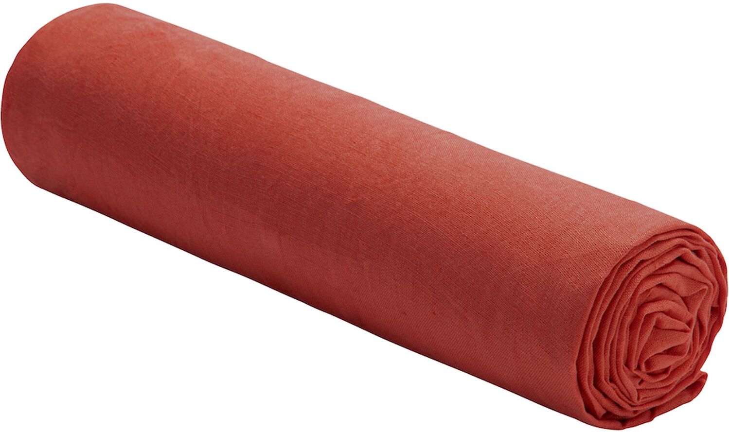 Drap Housse lin rouge 160x200 cm (photo) Drap Housse lin rouge 160x200 cm