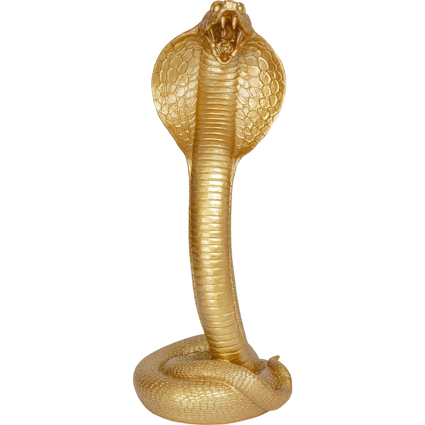 Statuette serpent en polyrésine dorée H41 Statuette serpent en polyrésine dorée H41