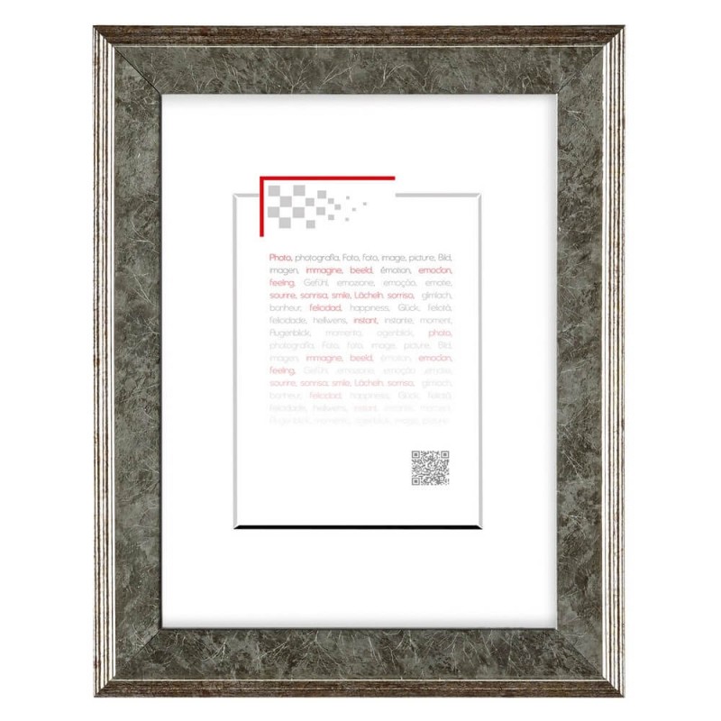 Cadre photo argent bois massif 20x30 Cadre photo argent bois massif 20x30