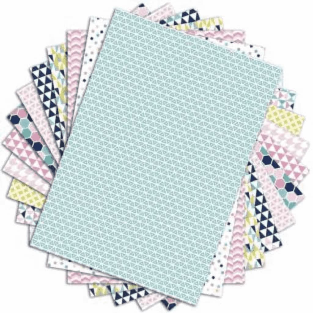48 feuilles à scrapbooking géométrique pastels A4 48 feuilles à scrapbooking géométrique pastels A4