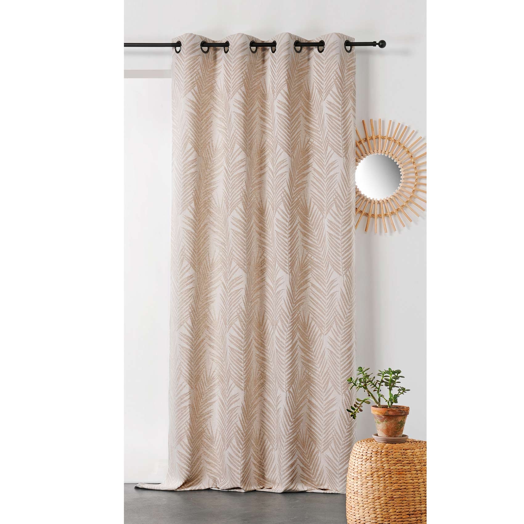Rideau tamisant tasmanie coton naturel 280x140 Rideau tamisant tasmanie coton naturel 280x140