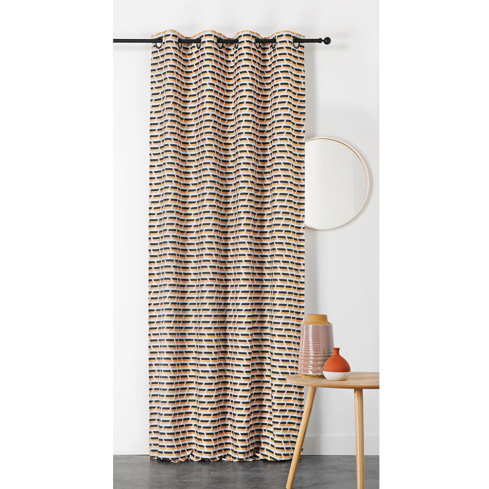 Rideau tamisant oxer polyester noir 240x140 Rideau tamisant oxer polyester noir 240x140