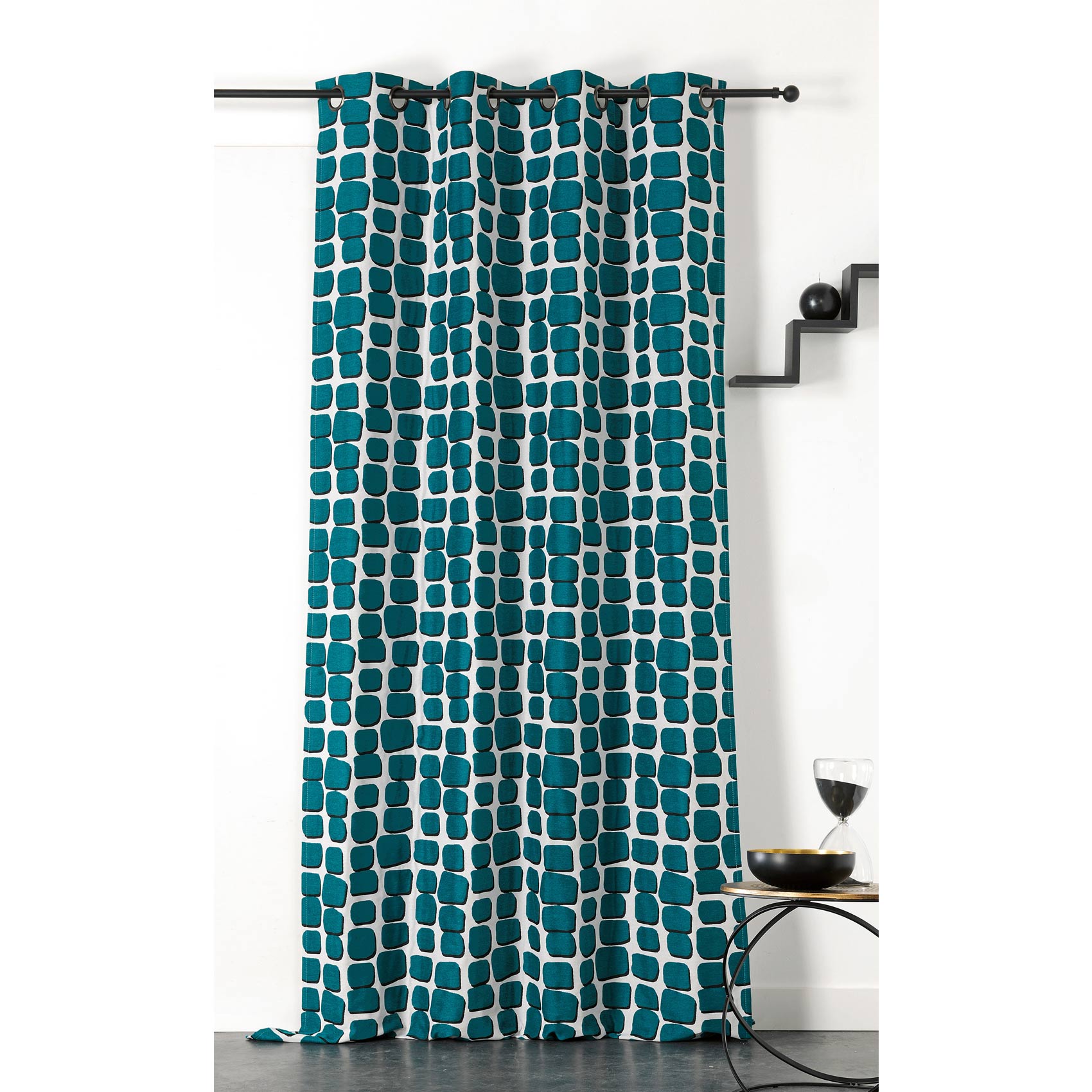 Rideau imprimé wall polyester bleu 240x140 Rideau imprimé wall polyester bleu 240x140