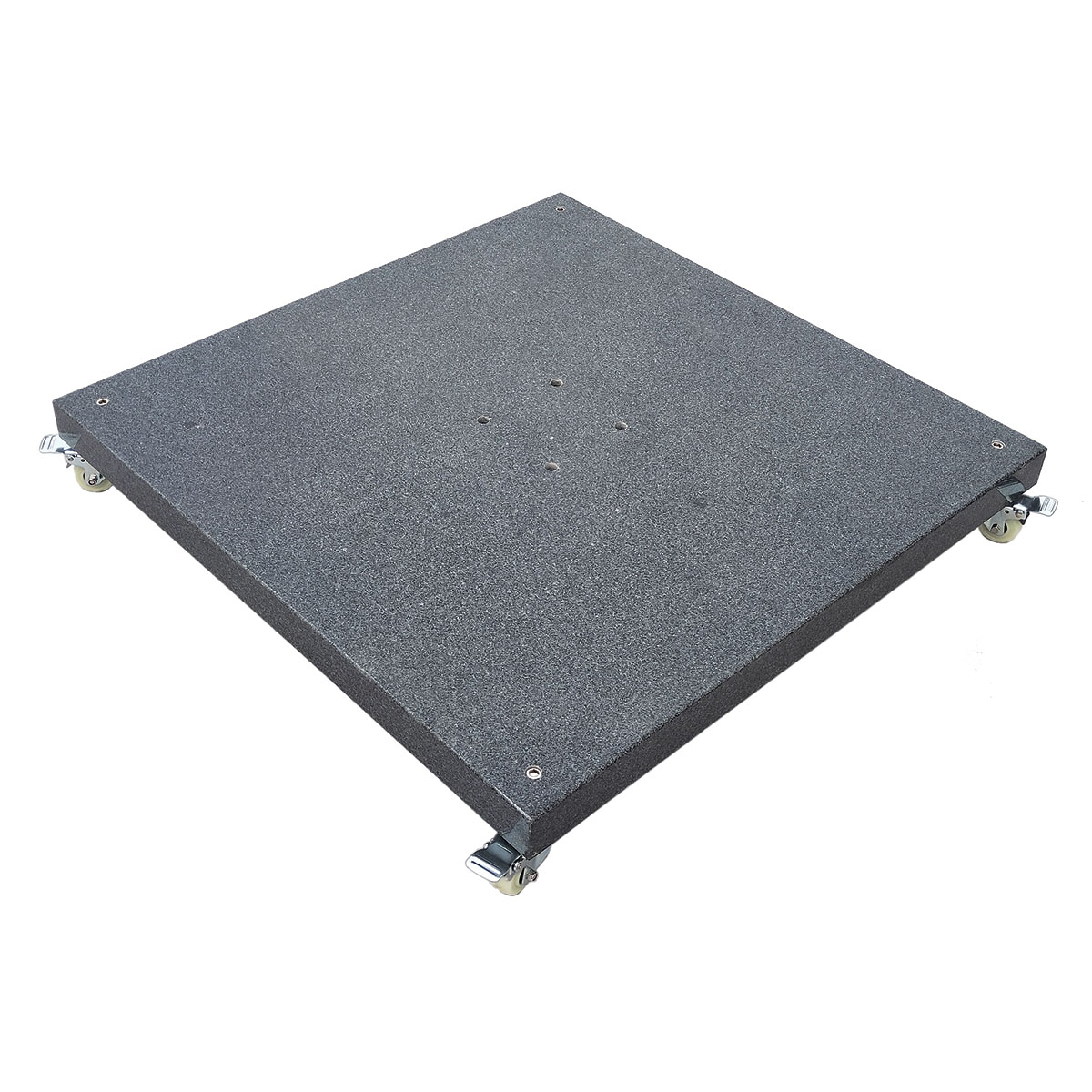Base à roulettes en granit gris foncé 120 kg