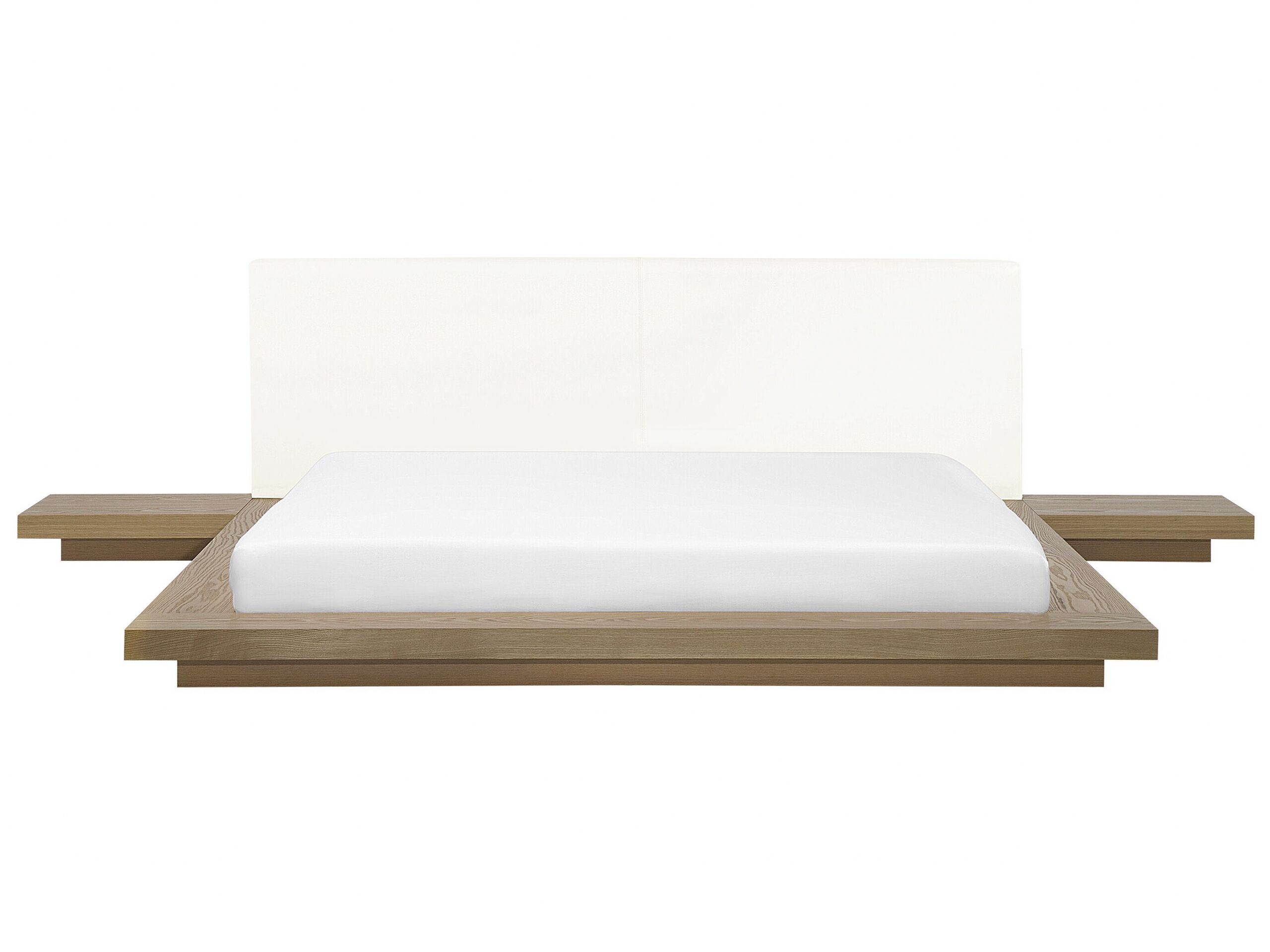 Lit japonais marron clair avec sommier 180 x 200 cm (photo) Lit japonais marron clair avec sommier 180 x 200 cm