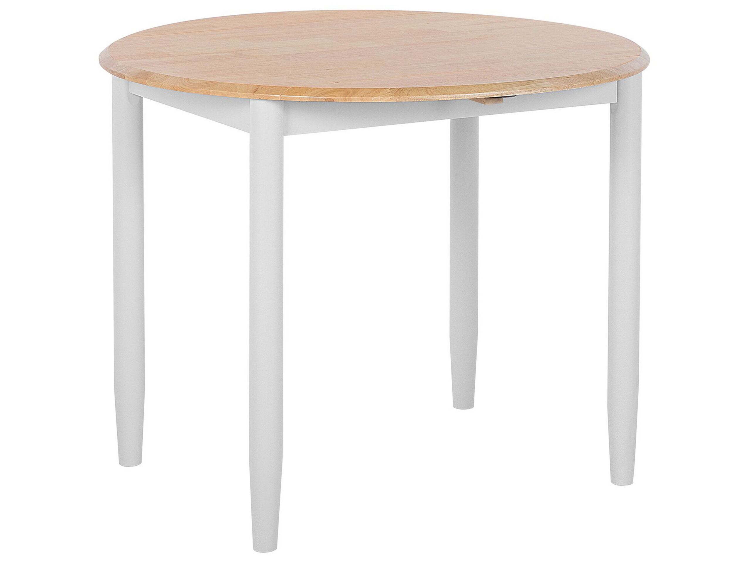 Table ronde extensible en bois