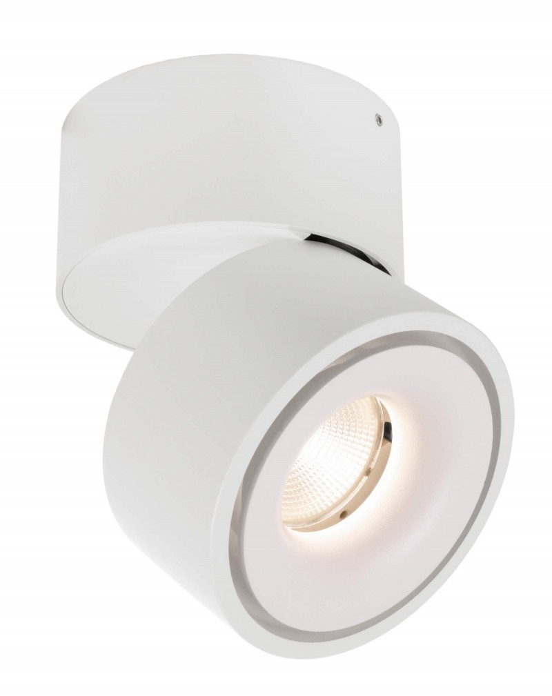 Luminaire intérieur aluminium blanc D10cm