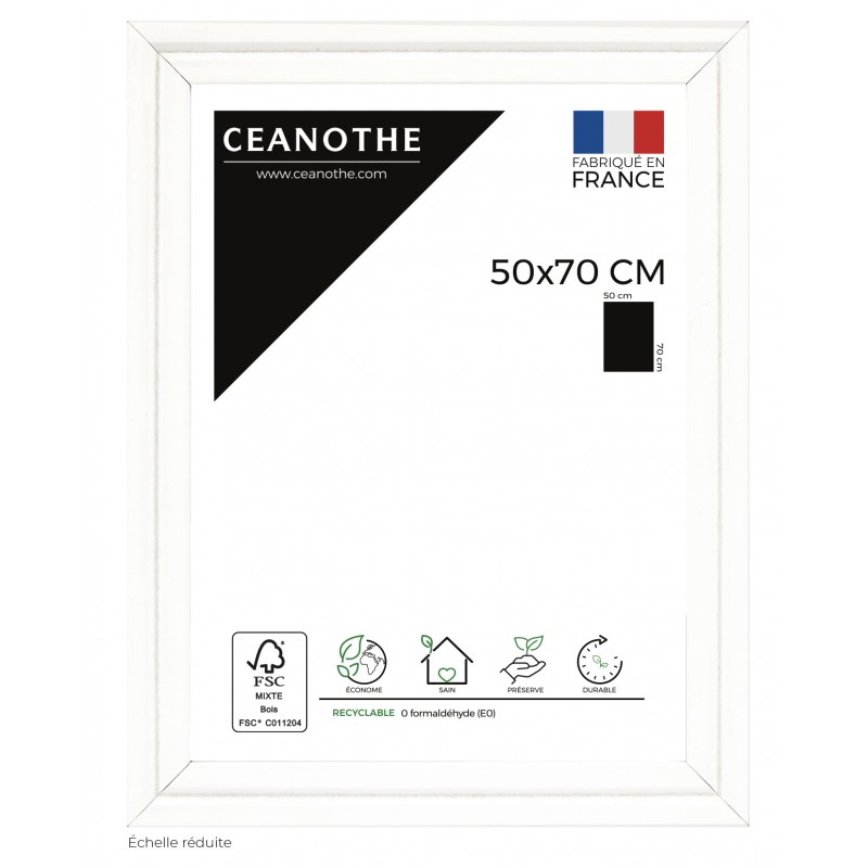Cadre photo Couture Blanc 50x70 Cadre photo Couture Blanc 50x70