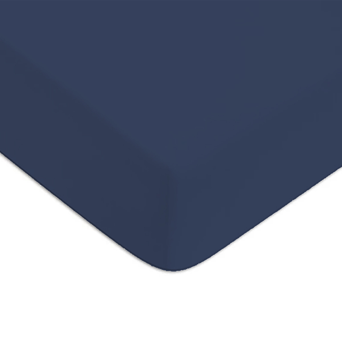 Drap housse Bleu 160x200cm 57 fils (photo) Drap housse Bleu 160x200cm 57 fils