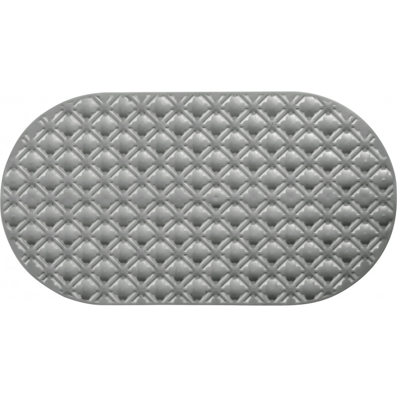 tapis de douche anti-dérapant gris 69x38cm