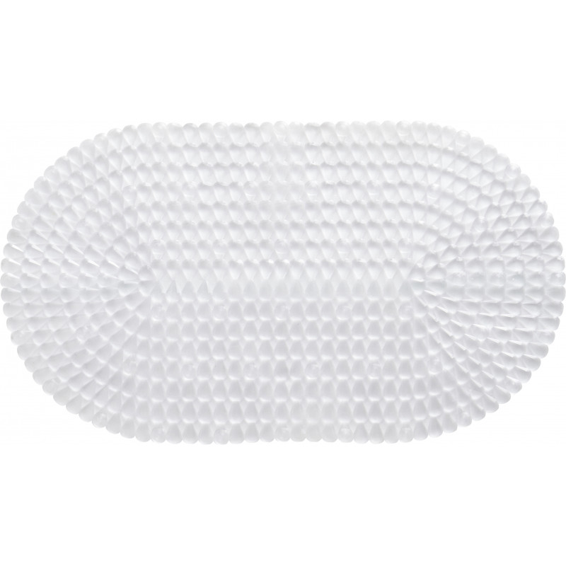 Tapis de bain anti-dérapant 69x38cm Transparent Diamant Tapis de bain anti-dérapant 69x38cm Transparent Diamant