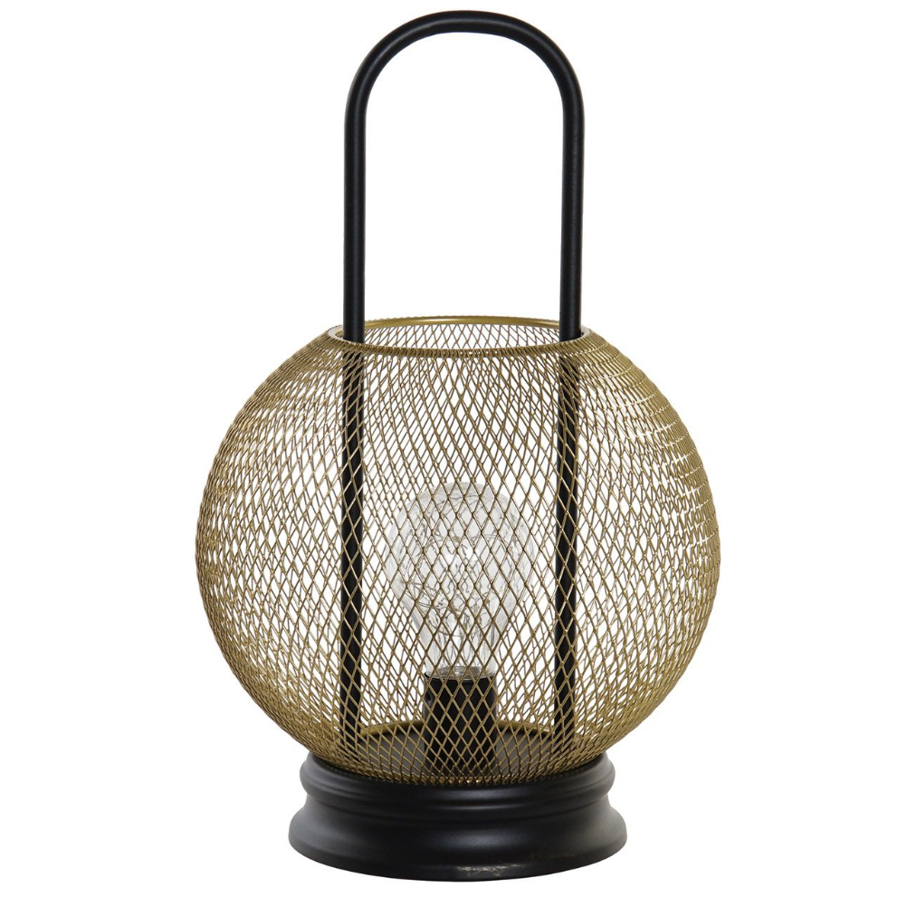 Lampe en métal transportable LED H32cm (photo) Lampe en métal transportable LED H32cm
