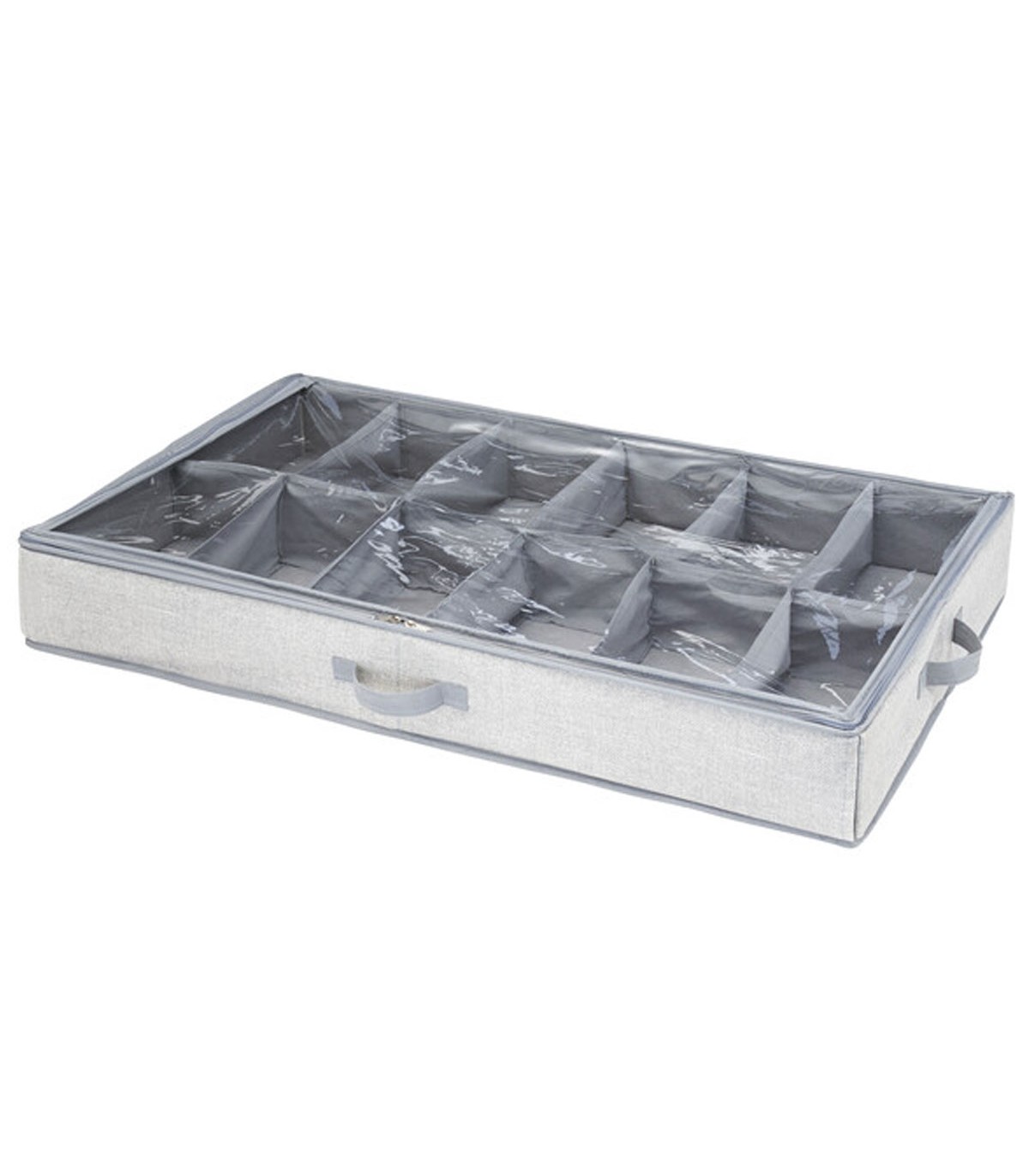 Housse de rangement pour chaussures 12 cases - Gris
