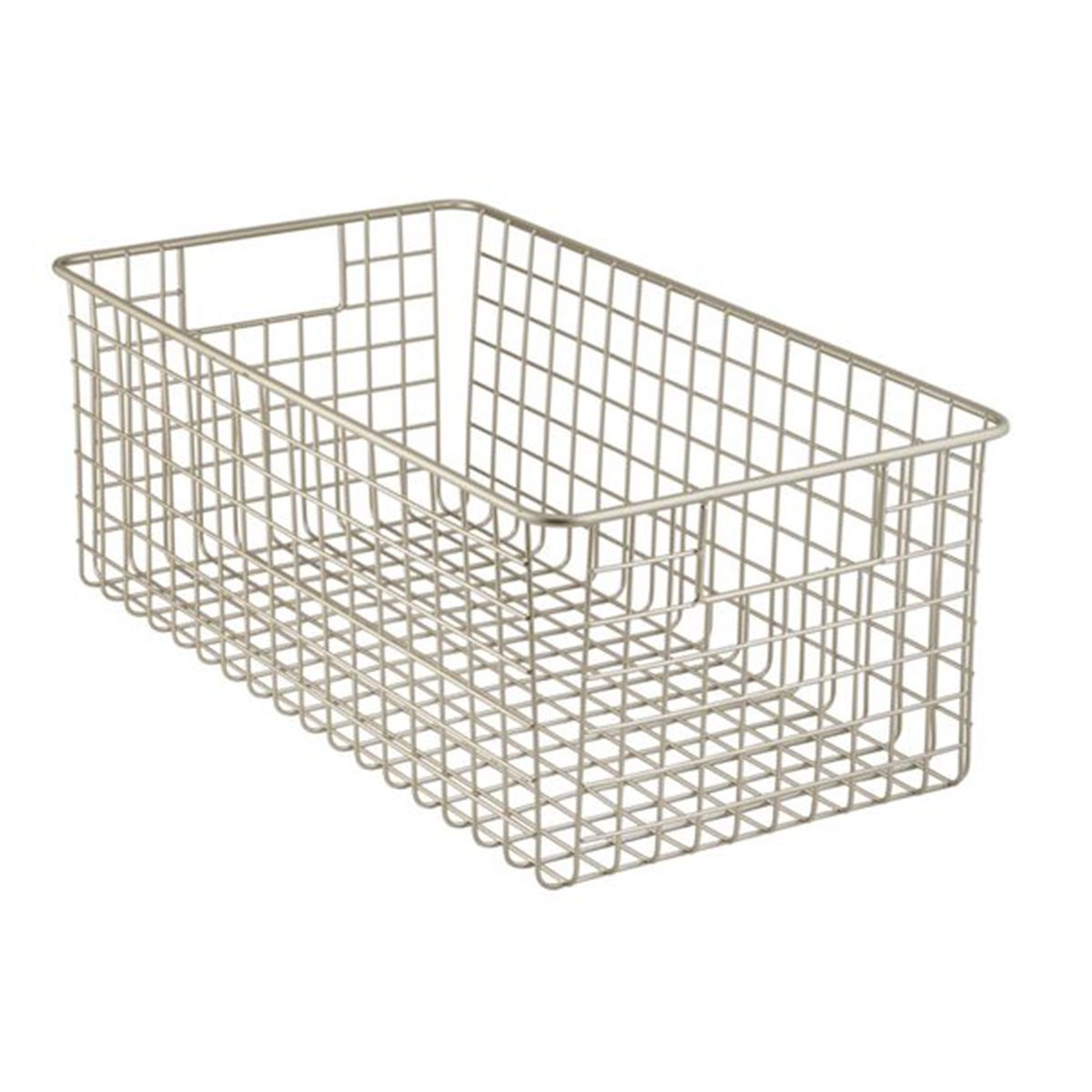 Panier de rangement filaire en acier - Argent Panier de rangement filaire en acier - Argent