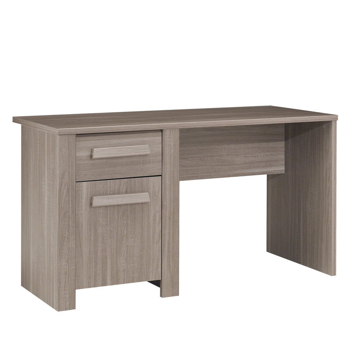 Bureau avec 1 porte et 1 tiroir - Marron Bureau avec 1 porte et 1 tiroir - Marron