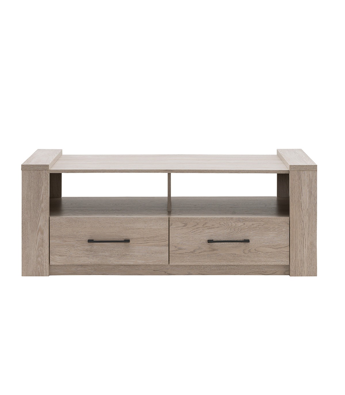 Table basse 2 tiroirs L130cm - Marron Table basse 2 tiroirs L130cm - Marron