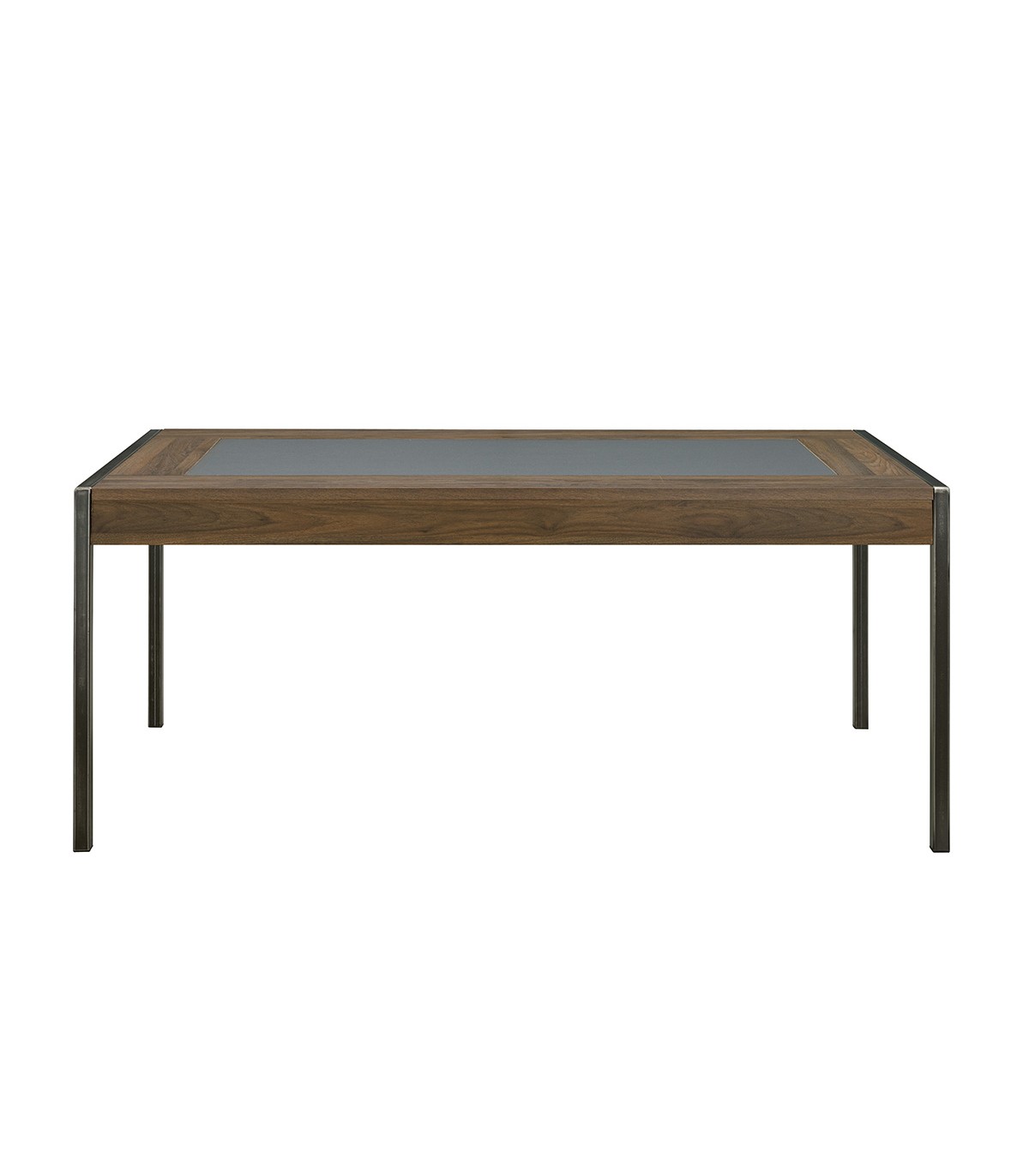 Table à manger avec piètement métallique vintage - Noir Table à manger avec piètement métallique vintage - Noir