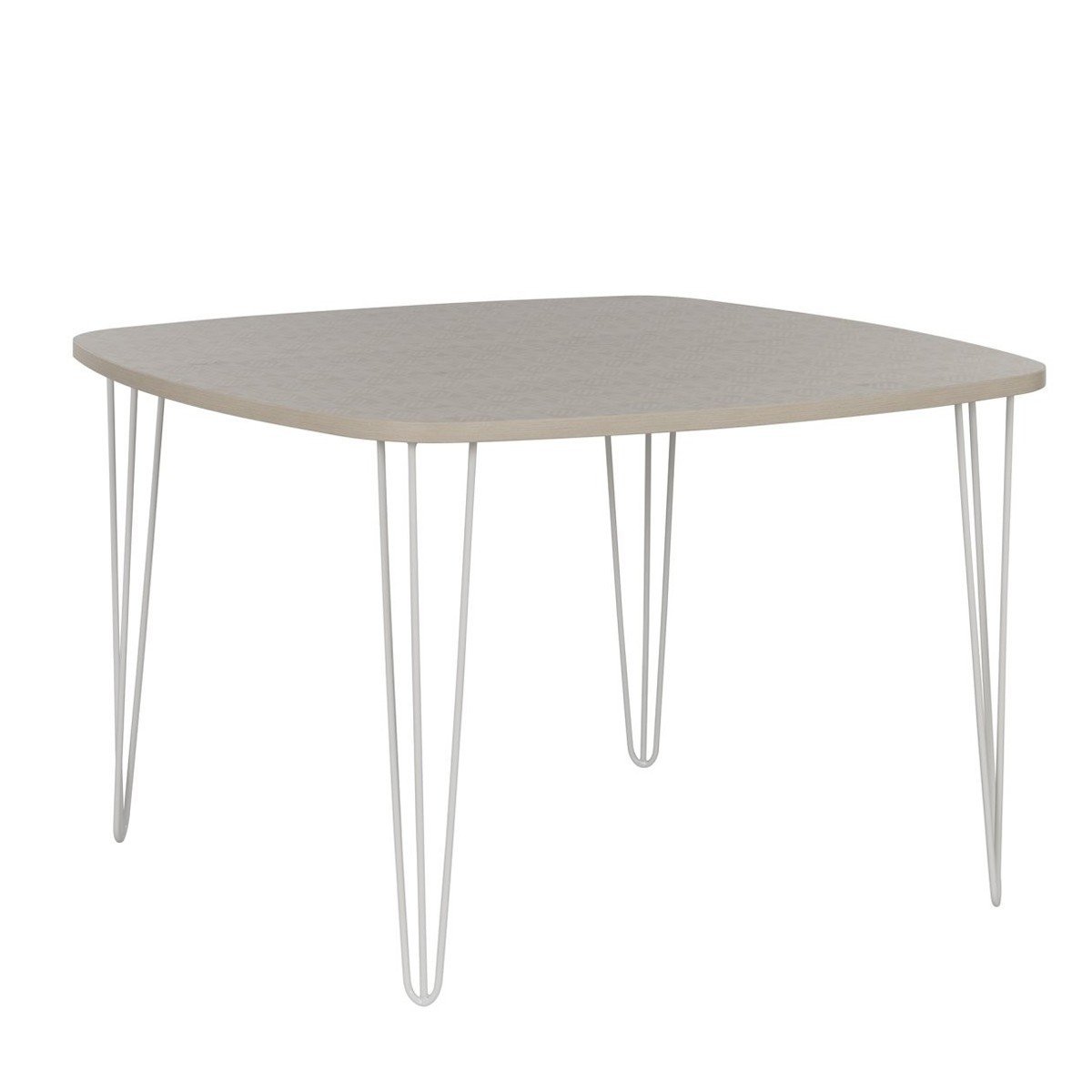 Table à manger carrée pieds filaires 4 pers. - Marron Table à manger carrée pieds filaires 4 pers. - Marron