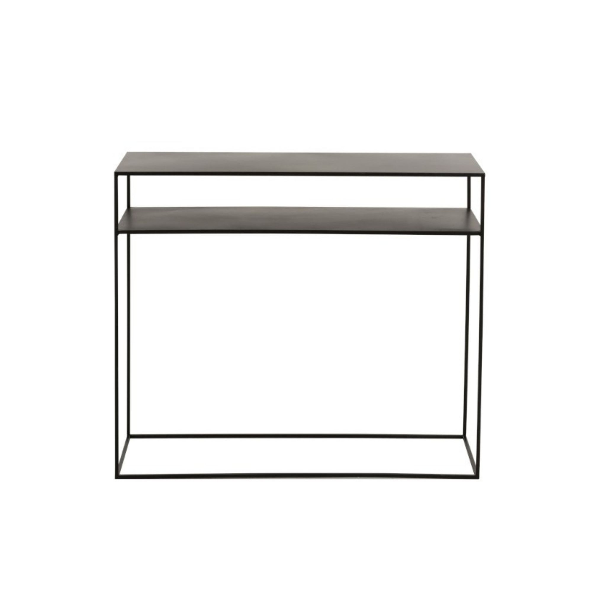 Console d’entrée minimaliste en métal noir