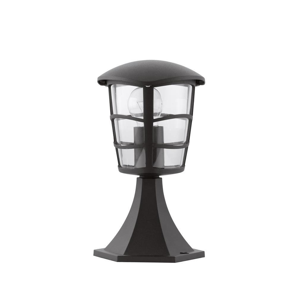 Borne d'extérieur métal noir H30cm