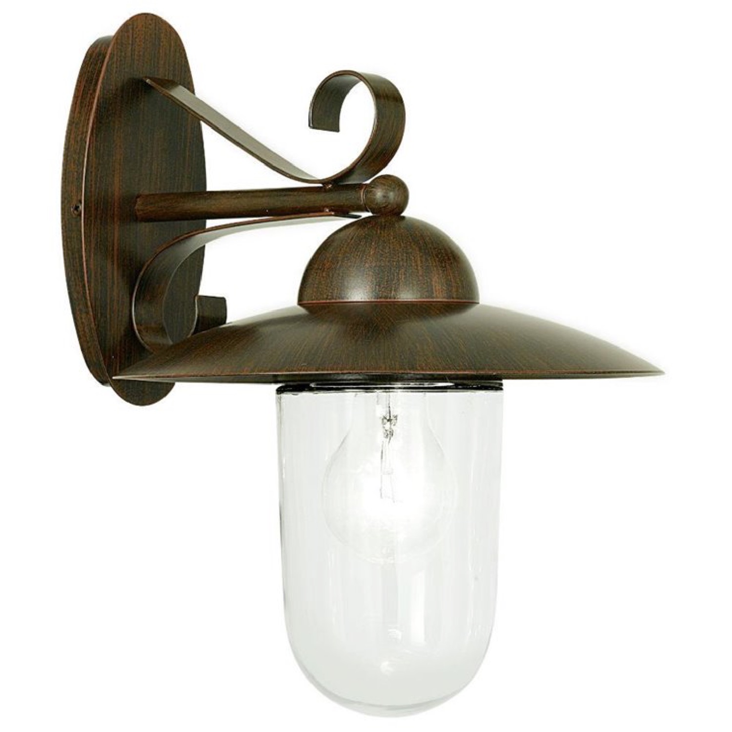 Applique d'extérieur acier H31cm Applique d'extérieur acier H31cm