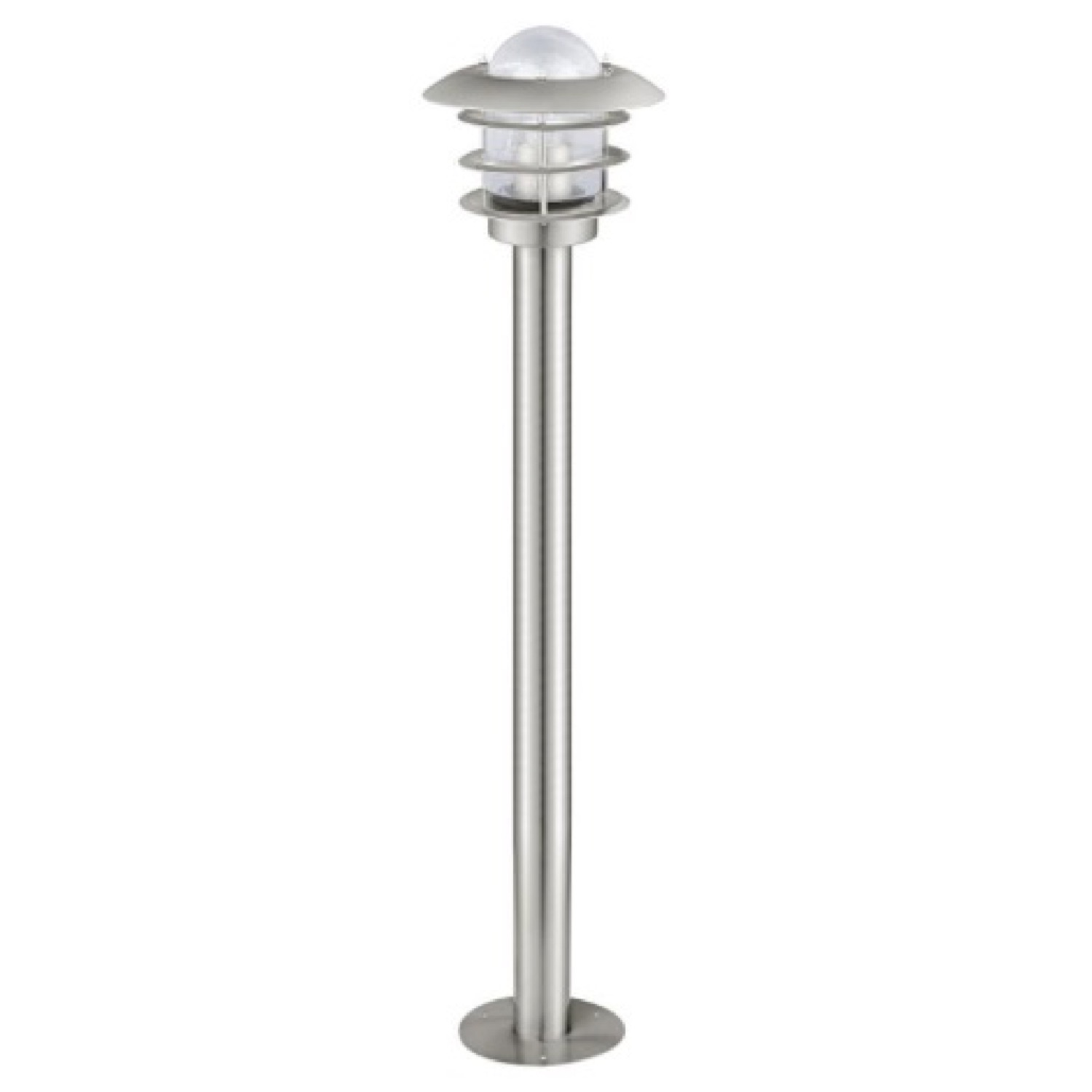 Borne d'extérieur acier & verre H95cm (photo) Borne d'extérieur acier & verre H95cm