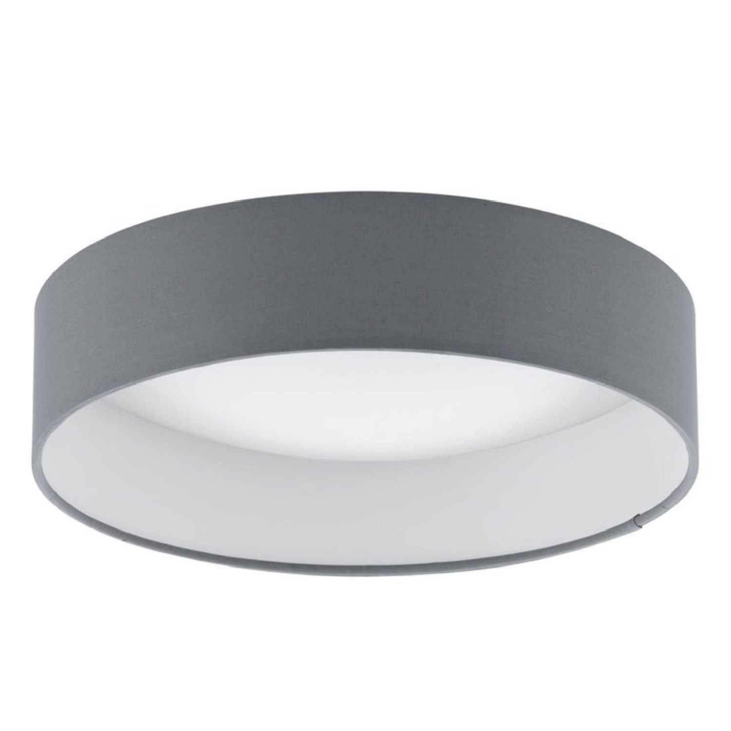 Plafonnier LED rond plastique & tissu D32cm Plafonnier LED rond plastique & tissu D32cm