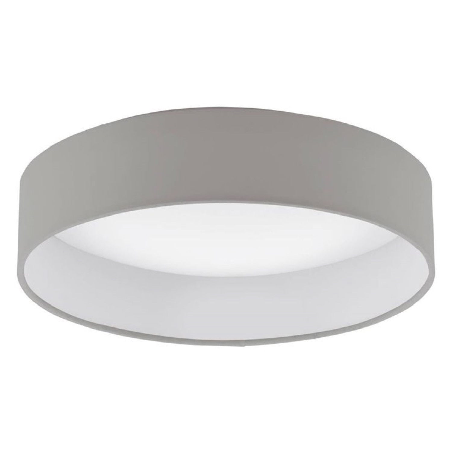 Plafonnier LED rond plastique & tissu D32cm Plafonnier LED rond plastique & tissu D32cm