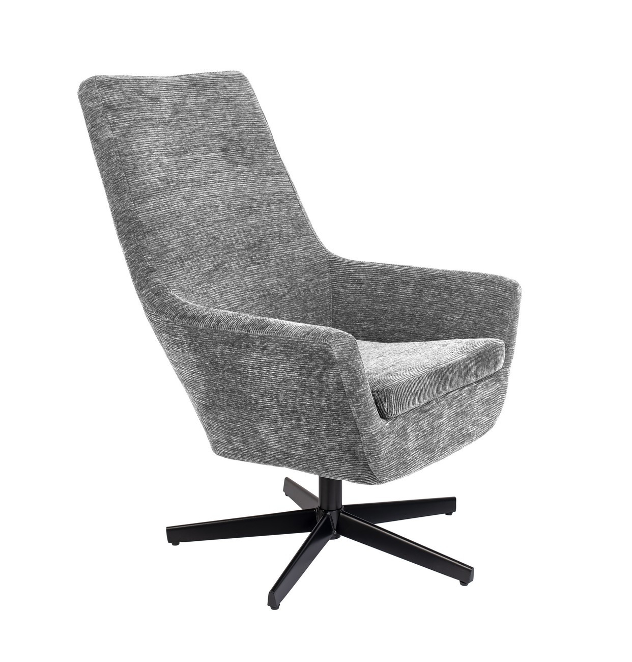 Fauteuil de salon tissu gris