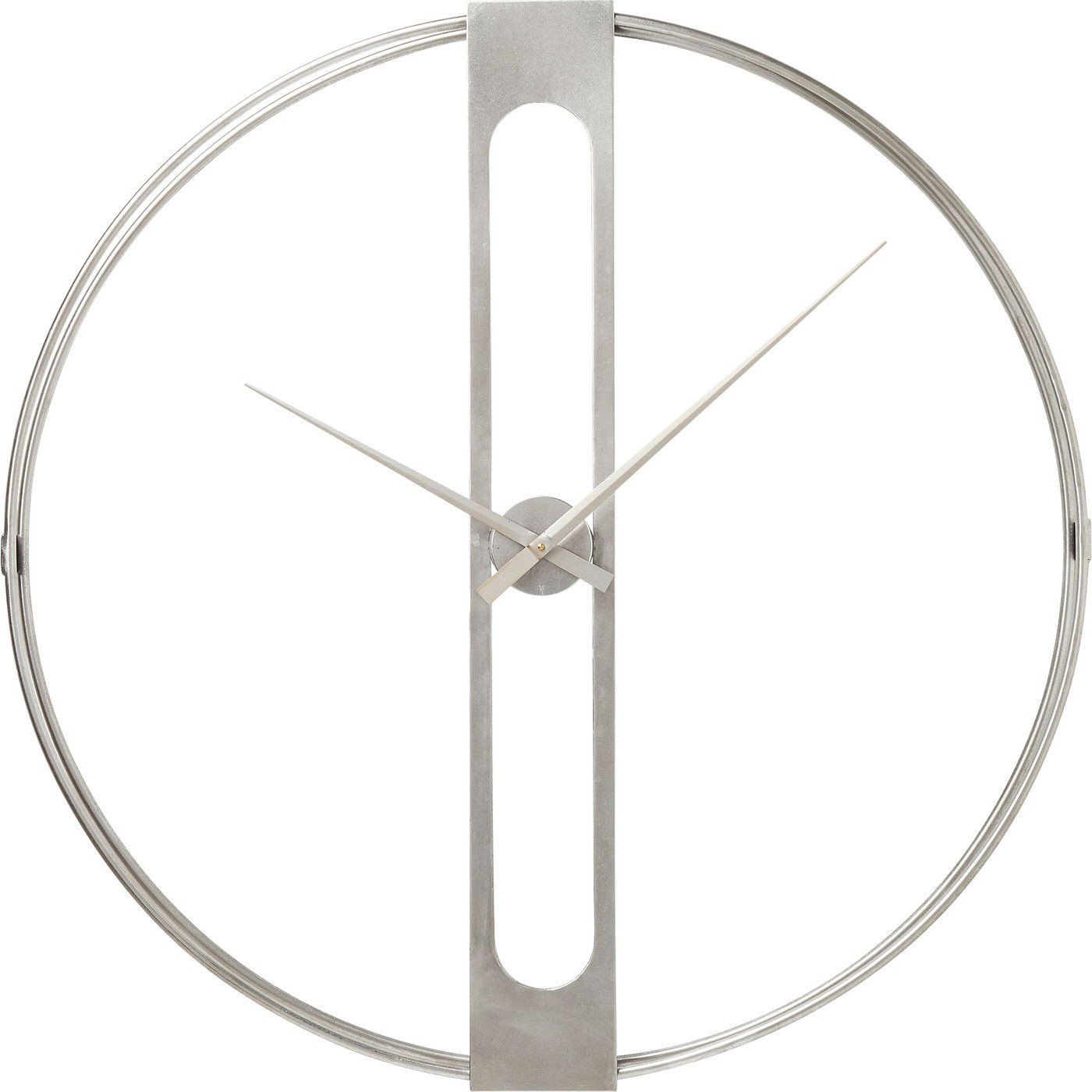 Horloge en acier argenté D107 Horloge en acier argenté D107